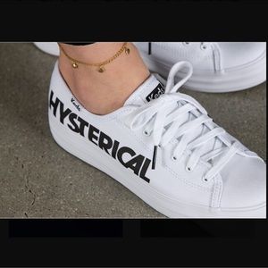 Keds Rachel Antonoff Hysterical Female White Platform Sneaker Canvas - Size 9